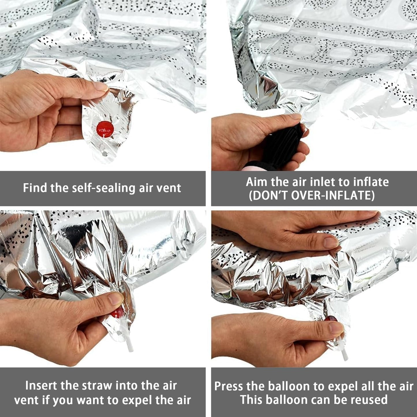 7Pcs Crown Balloons Silver Foil Crown Balloon For Birthday Wedding Party Baby Shower Decorations Anniversary Supplies 2 Large And 5 Small Size