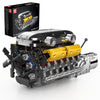 Mould King LB V12 Engine Kits That Runs Build Your Own Combustion Engine Model V8 Engine Kits for Display Physical Science Experiment Toy for 14+ Kids Boys and mature-themed 10202 (1260 Pcs)