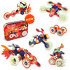 Clixo Mars Rover Pack - Glow-in-the-Dark Wheels Magnetic Building Toy, 30 Flexible Pieces, Medium, Multicolored, STEM Toy for Ages 6+