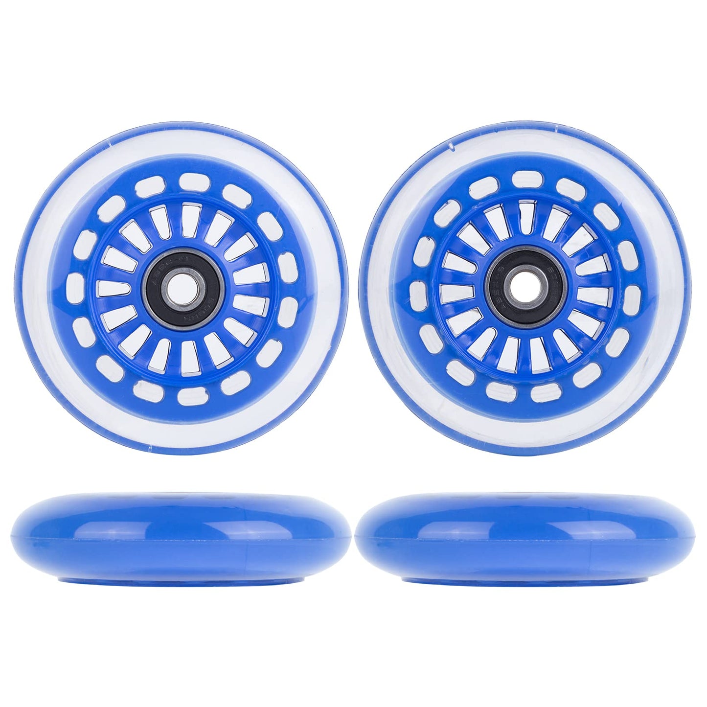 Aowesm Wiggle Car Polyurethane Replacement Wheels Upgrade Swing Car Wheels W/Bearings Abec-9 For Ride-On Toys - Twist, Swivel, G