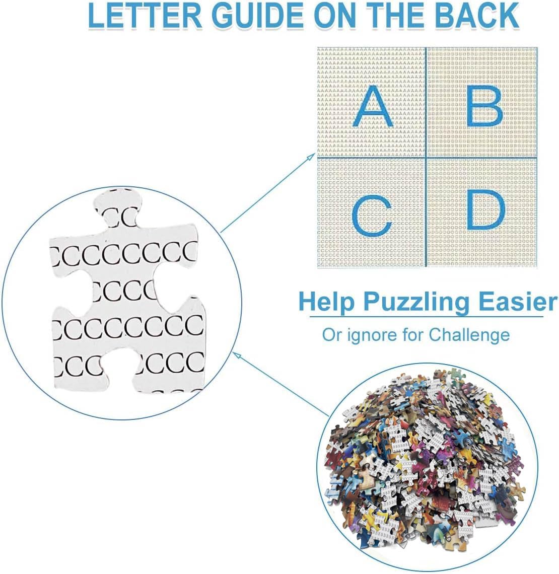 Jigsaw Puzzles for mature-themeds 1000 Pieces-Colorful Seashell and Starfish 1000 Piece Puzzle for mature-themeds with Letter on Back No Dust with 1:1 Poster(27.6x19.7)