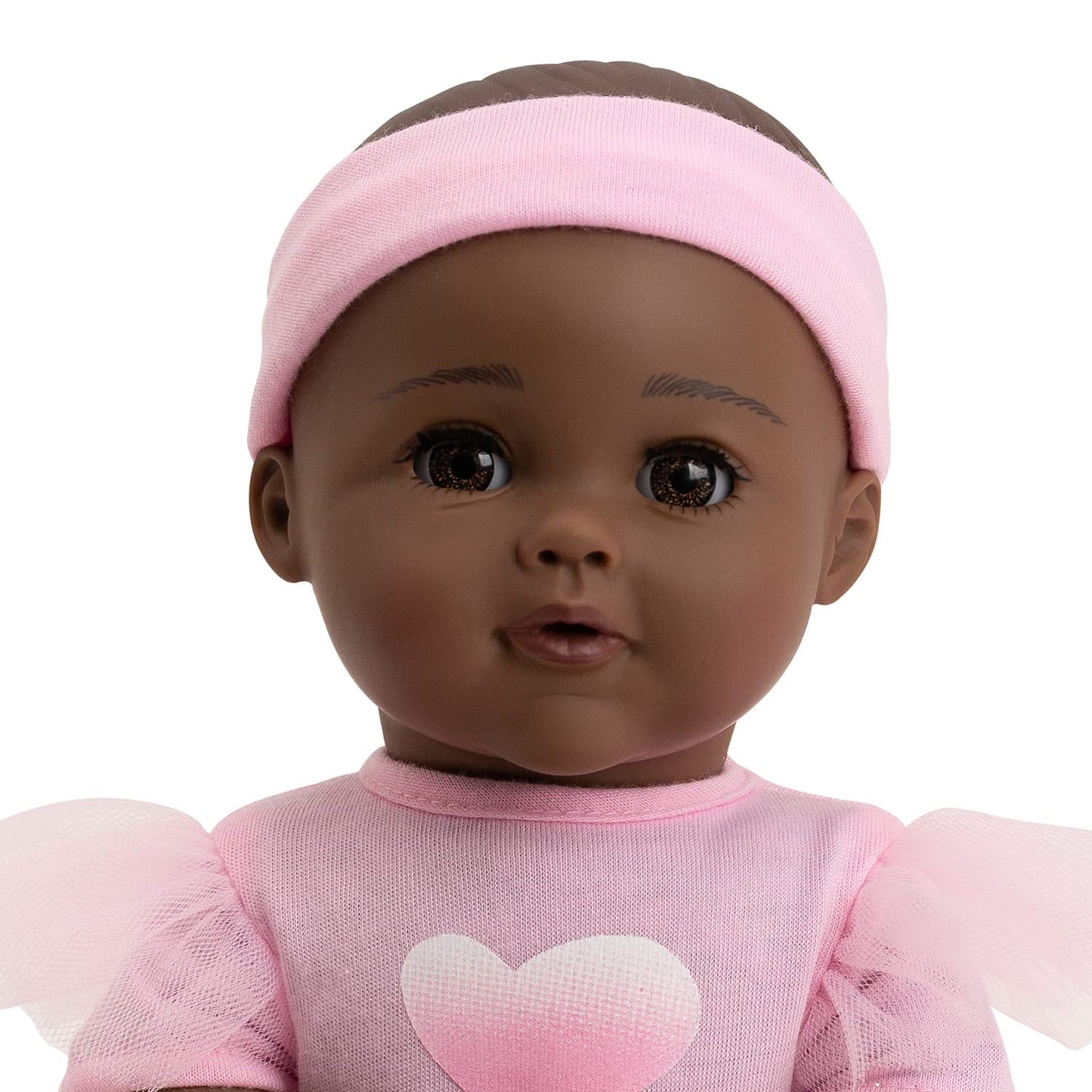 Adora Enchanting Baby Ballerina Collection, 13-Inch African-American Baby Doll Set With Pink Dress, Headband And Ballerina Shoes For Nurturing Pretend Play - Juliet