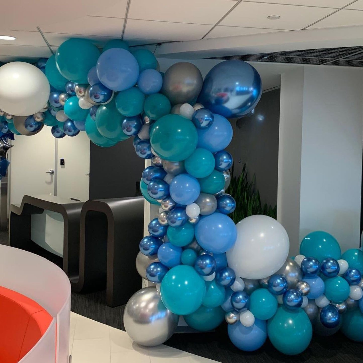 Blue Balloons, 60 Pcs 12 Inch Blue Transparent Birthday Balloons With Blue Metallic Blue Latex Balloons, Blue Party Balloons Dec