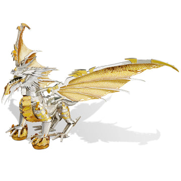 Piececool 3D Metal Puzzles For Adults, Glorystrom Dragon 3D Metal Model Kits, Brain Teaser Puzzles Diy Assembling Crafts For Str