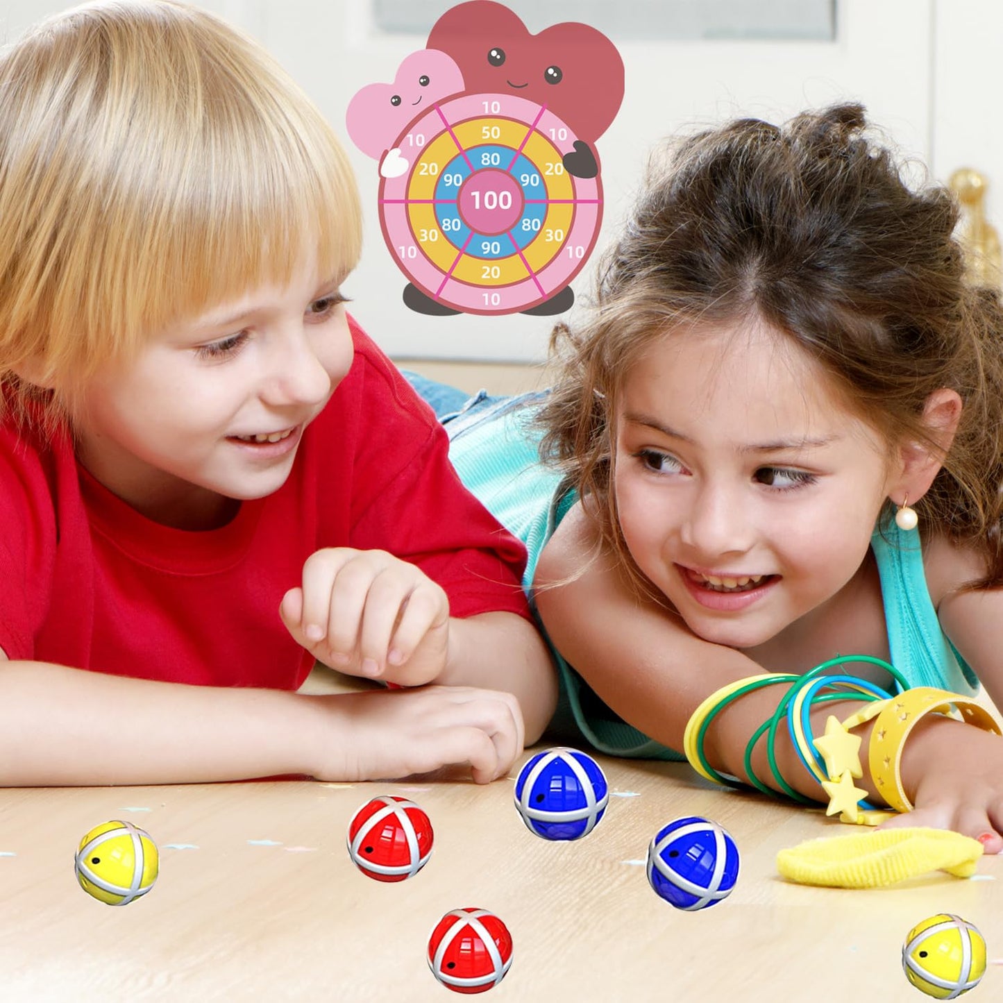 Valentines Day Gifts For Kids - 30 Large Dartboard Game - Valentine Gift Toys Exchange For Boys Girls Toddlers Classroom Scho