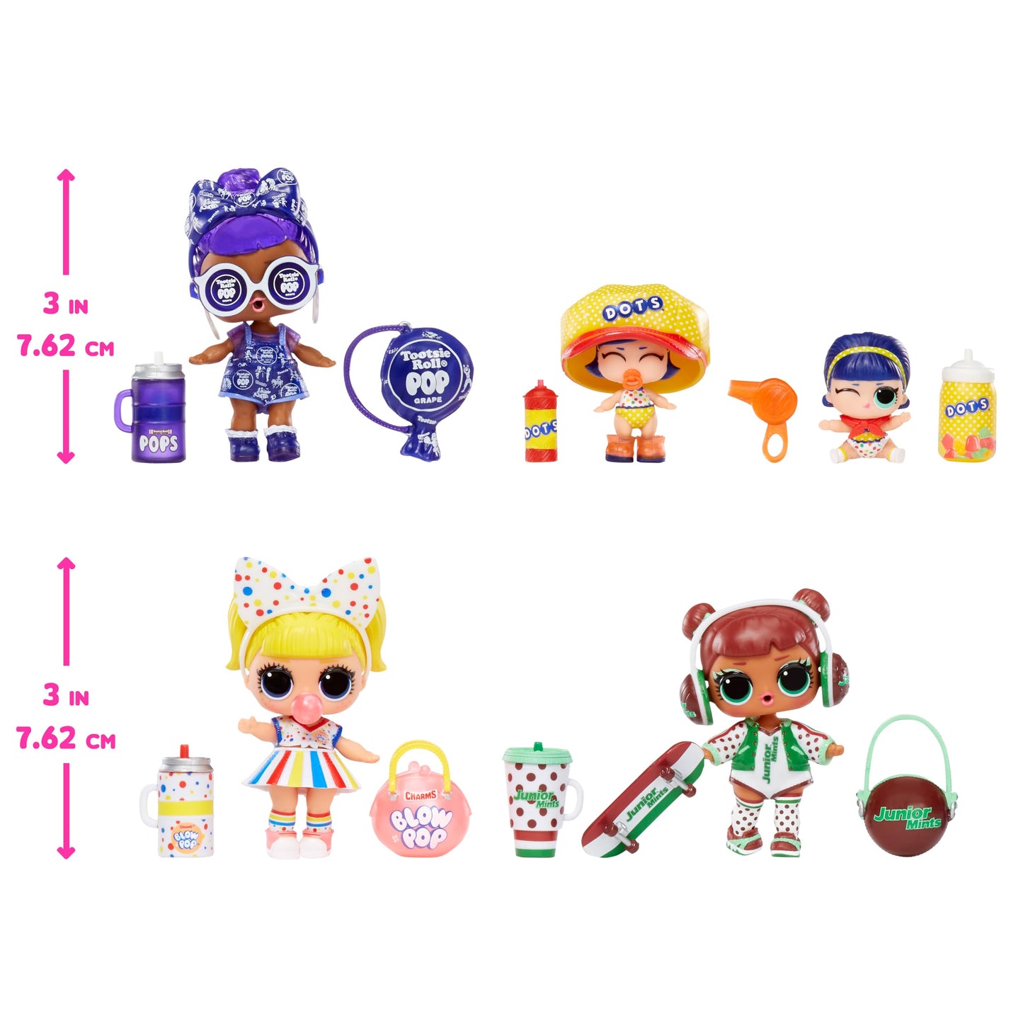 L.O.L. Surprise! Mini Sweets Vending Machine, 8 Surprises, Limited Edition Doll, Multicolor, Model 593096, Great Gift for Girls 4+