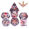 UDIXI 7PCS Polyhedral Dice Set, 7-Die DND Dice Set Filled with Dagger for Role Playing Games as Dungeons and Dragons RPG MTG Tab