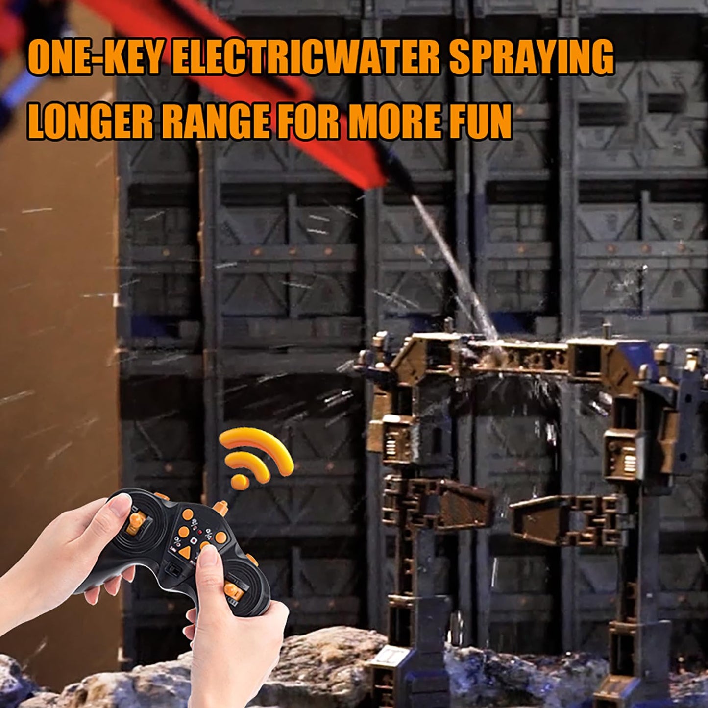 Ssccgym 18.9 Inches 11 Channel Remote Control Cement Pump Truck 1/18 Scale 2-Batteries 2.4Ghz Rc Concrete Construction Vehicle W