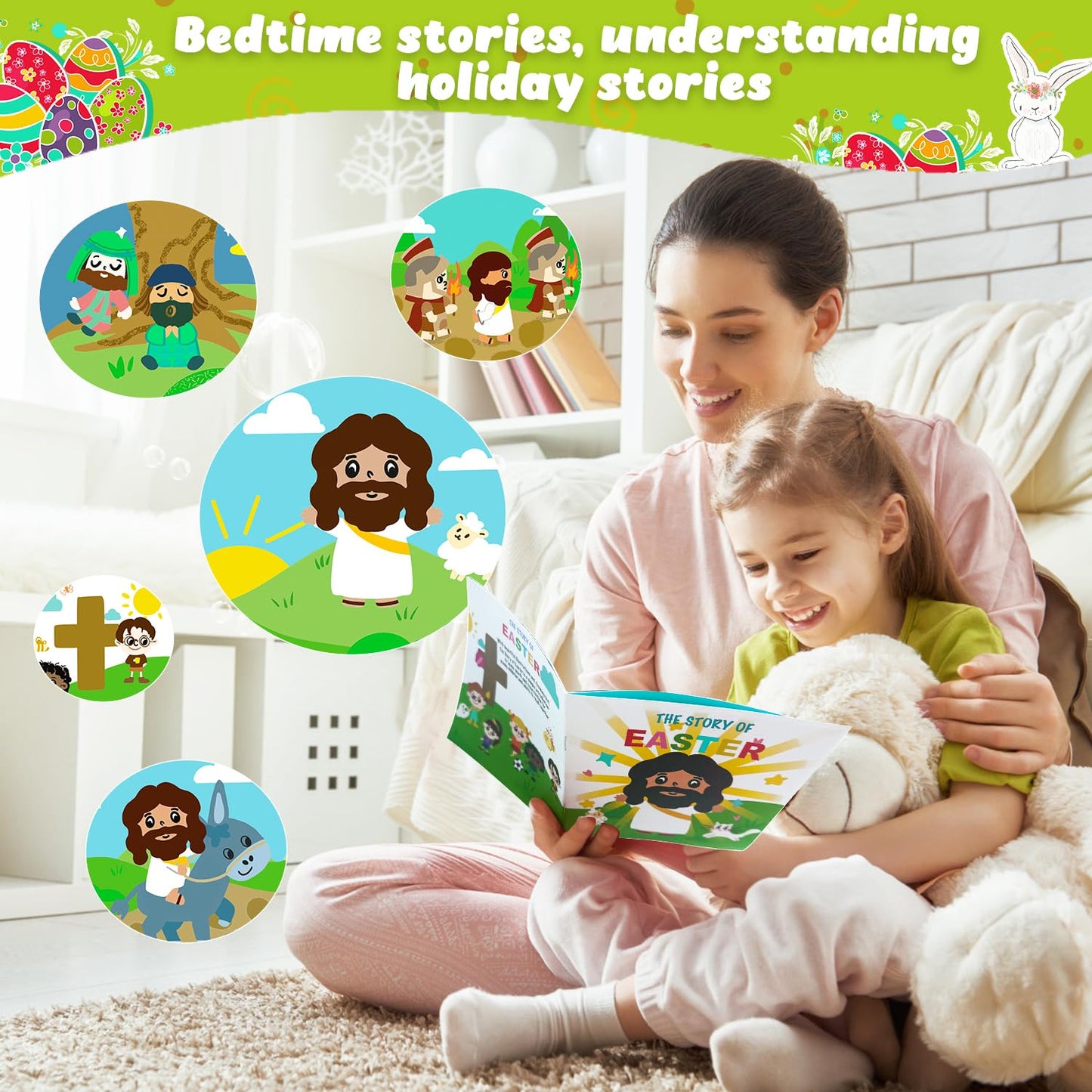 Easter Basket Stuffers For Toddler 1 2 3 Years Old,Wooden Puzzles For Toddlers 1-3,Montessori Toys Gifts,5 Pack Jigsaw Puzzles,