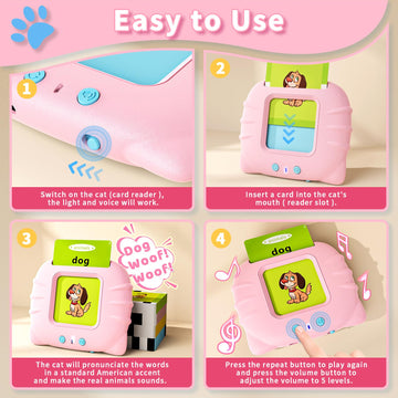 Aullsaty Toddler Toys Talking Flash Cards For 1 2 3 4 5 6 Year Old Boys And Girls, Autism Sensory Toys For Autistic Children, Le