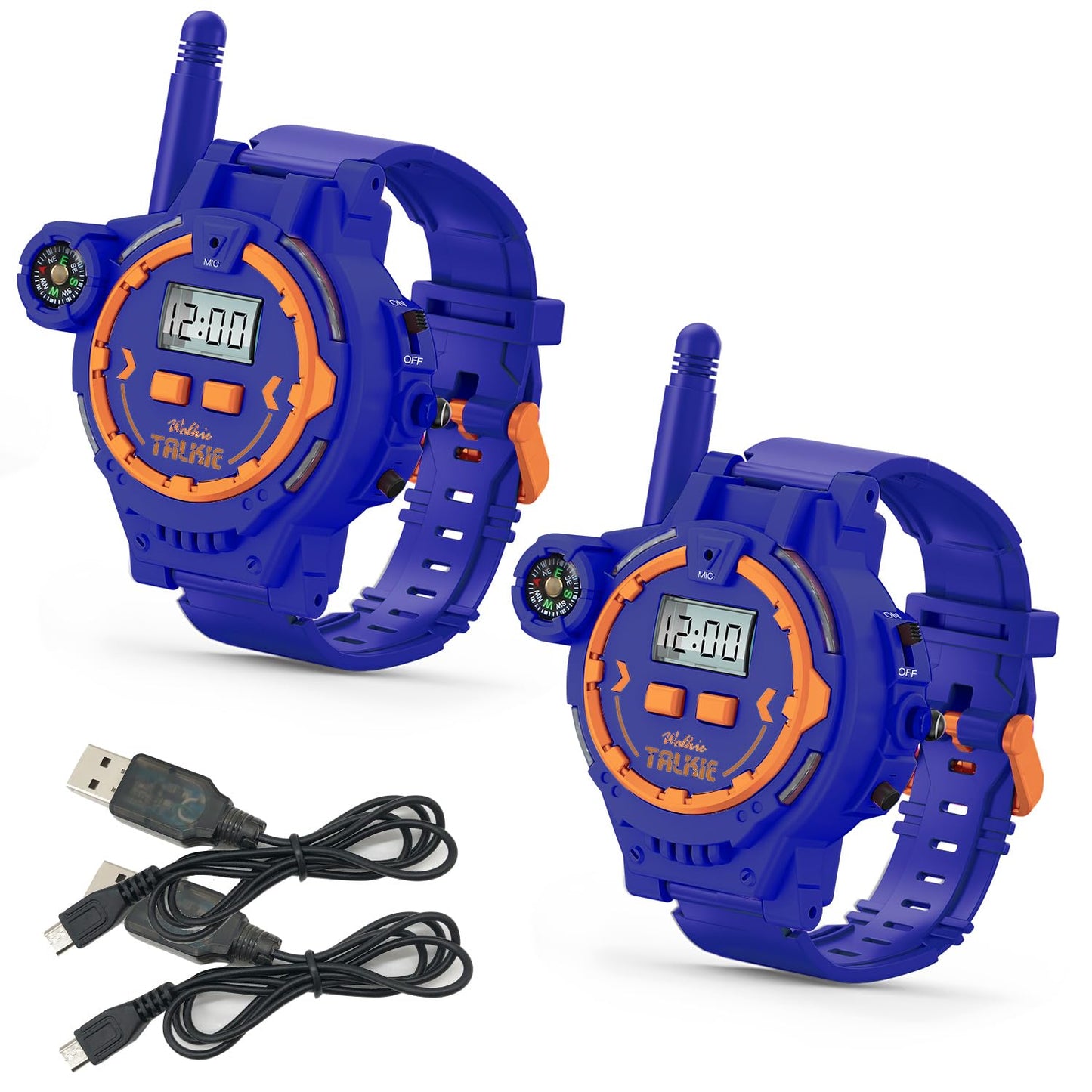 Gantan Rechargeable Walkie Talkie For Kids Two-Way Radio Walky Talky With Flashlight Children Outdoor Game Interphone Toy Game A