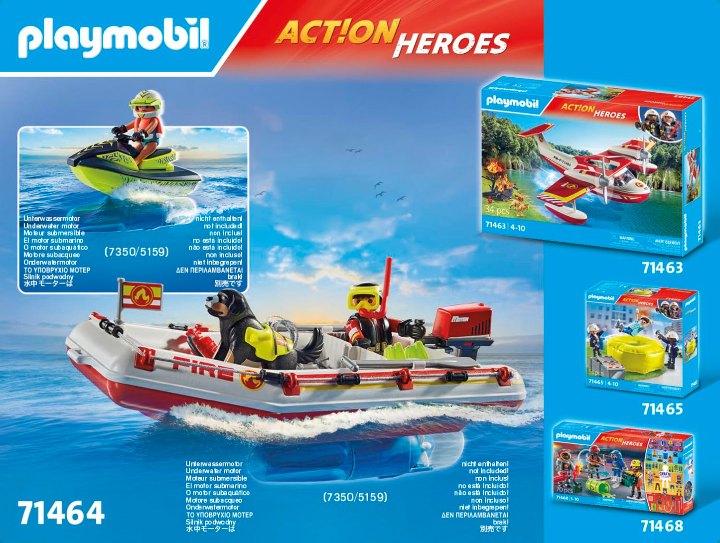 Playmobil Fireboat With Aqua Scooter