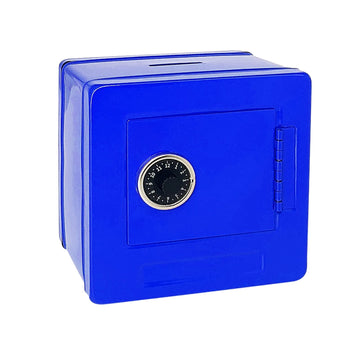 Kids' Safe Piggy Bank, Metal Safe With Key, Money Saving Box For Children, Boys Girls Best Giftoney Banks (Blue, Small)