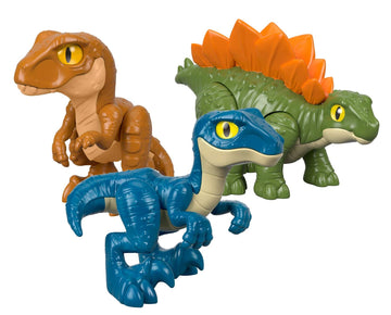 Fisher-Price Imaginext Jurassic World Dinosaur Toys, Hatchlings 6-Piece Figure Set For Pretend Play Preschool Kids Ages 3+ Years