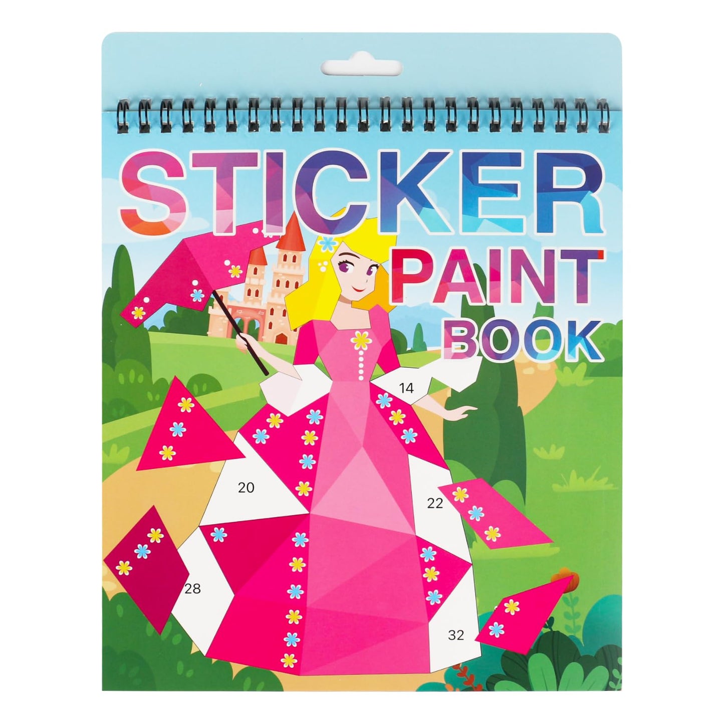 Aeahaly Crafts For Kids Ages 4-8 Paint By Sticker Princess Reusable Sticker Book For Kids Ages 4-8 Boys And Girls Birthday Gifts Party Favor, Travel Activity Book Set For Learning