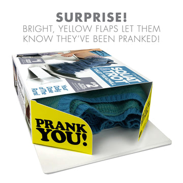 Prank Pack Squat & Trot Gag Gift Box, Wrap Your Real Present In A Funny Prank-O Authentic Gag Box | Novelty Gifting For Pranksters