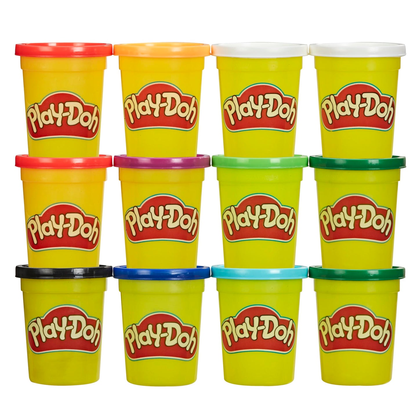 Play-Doh Jewel Colors Bulk 12-Pack Of 4-Ounce Cans, Easter Basket Stuffers For Girls & Boys, Party Favors, Kids Arts & Crafts, Preschool Toys, Ages 2+