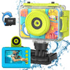 Kids Digital Camera,Kids Underwater Camera,20Mp 1080P Waterproof Kids Selfie Camera With 32G Sd Card,Children Action Sports Came