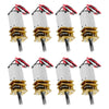 Xiitia 8Pcs Dc 3V-6V Mini N20 Gear Motor Slow Speed Full Metal Gearbox Without Terminal For Smart Car Diy Rc Toys