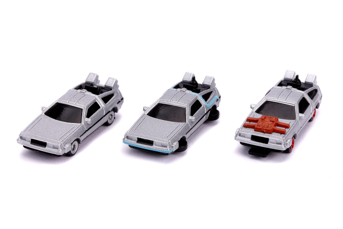 Back To The Future 1.65'' Nano 3-Pack Die-Cast Cars, Toys For Kids And Adults