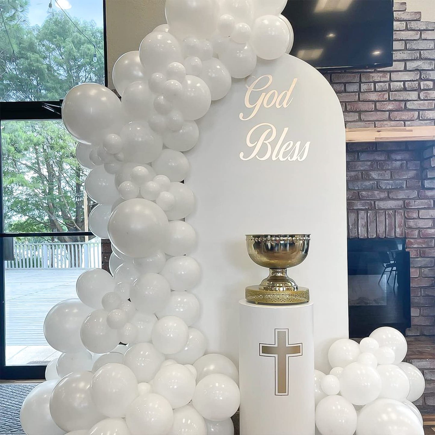 Labeol White Balloons Different Sizes 151Pcs 18/12/10/5 Inch White Balloon Garland Arch Kit Quality Latex Balloons White Decorations For Wedding Party Birthday Baby Shower Graduation