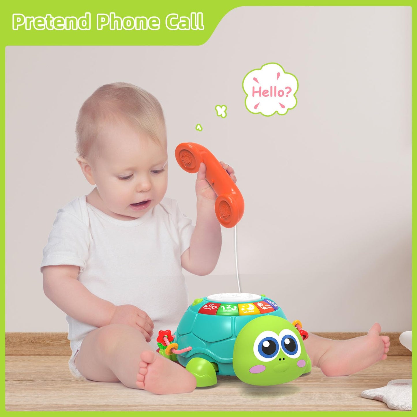 Baby Toys 6 To 12 Months,Musical Turtle Crawling Baby Girl Toys For 12-18 Months,Infant Early Learning Educational Toy,Baby Girl