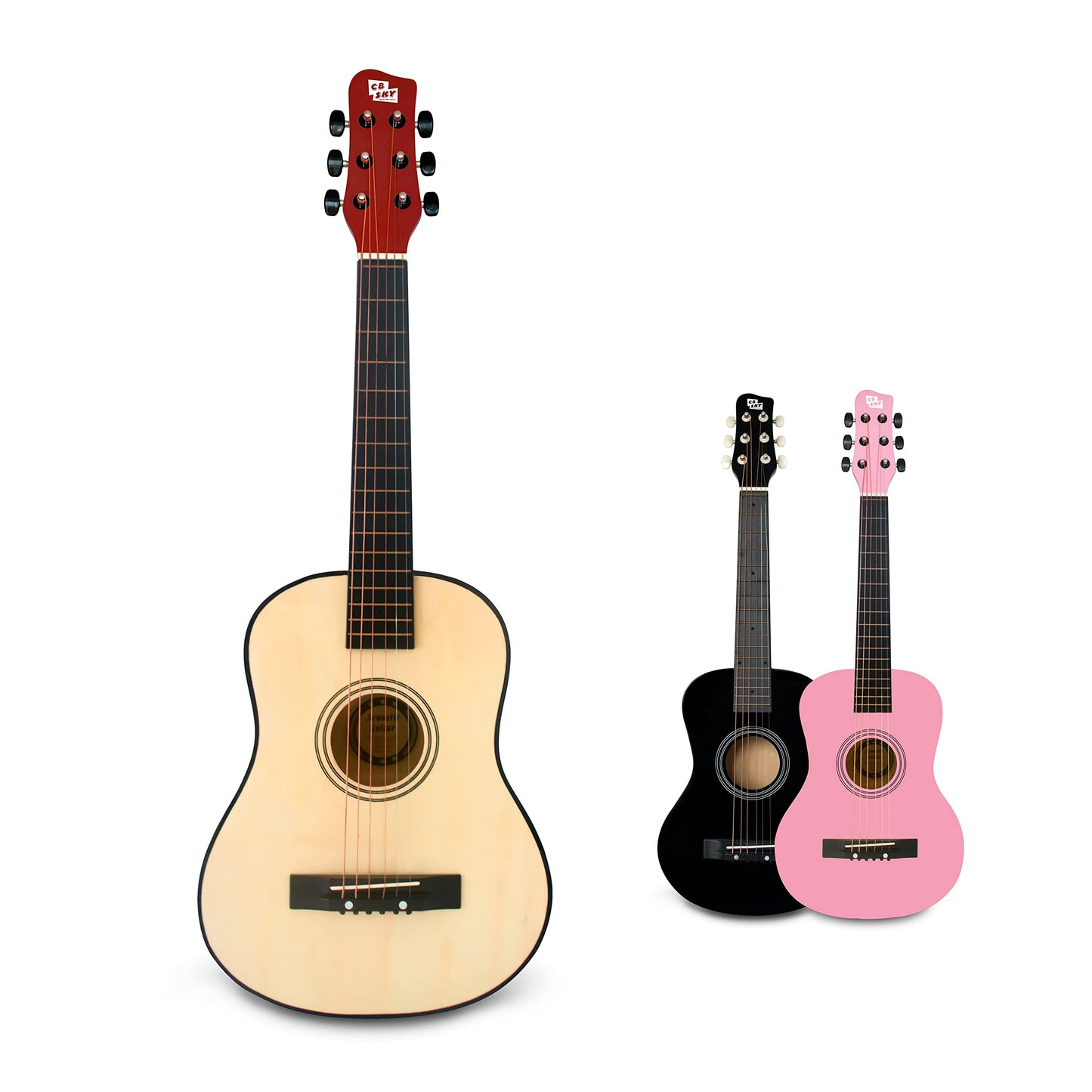 Cb Sky 30'' Wooden Acoustic Guitar For Kids/Boys/Girls/Beginners/Guitar For Age 3-5 5-9