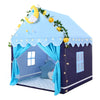 Wilwolfer Kid Tent With Mat, Star Lights - Kids Play Tents For Toddlers Kids Tents Indoor Playhouse - Princess Tent For Girls Toy House Gift (Blue With Cloth)