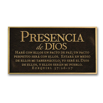 Lighthouse Christian Products Presencia De Dios (Ark Of The Covenant) Antique Gold Tone 14 X 12 Resin Sculpture
