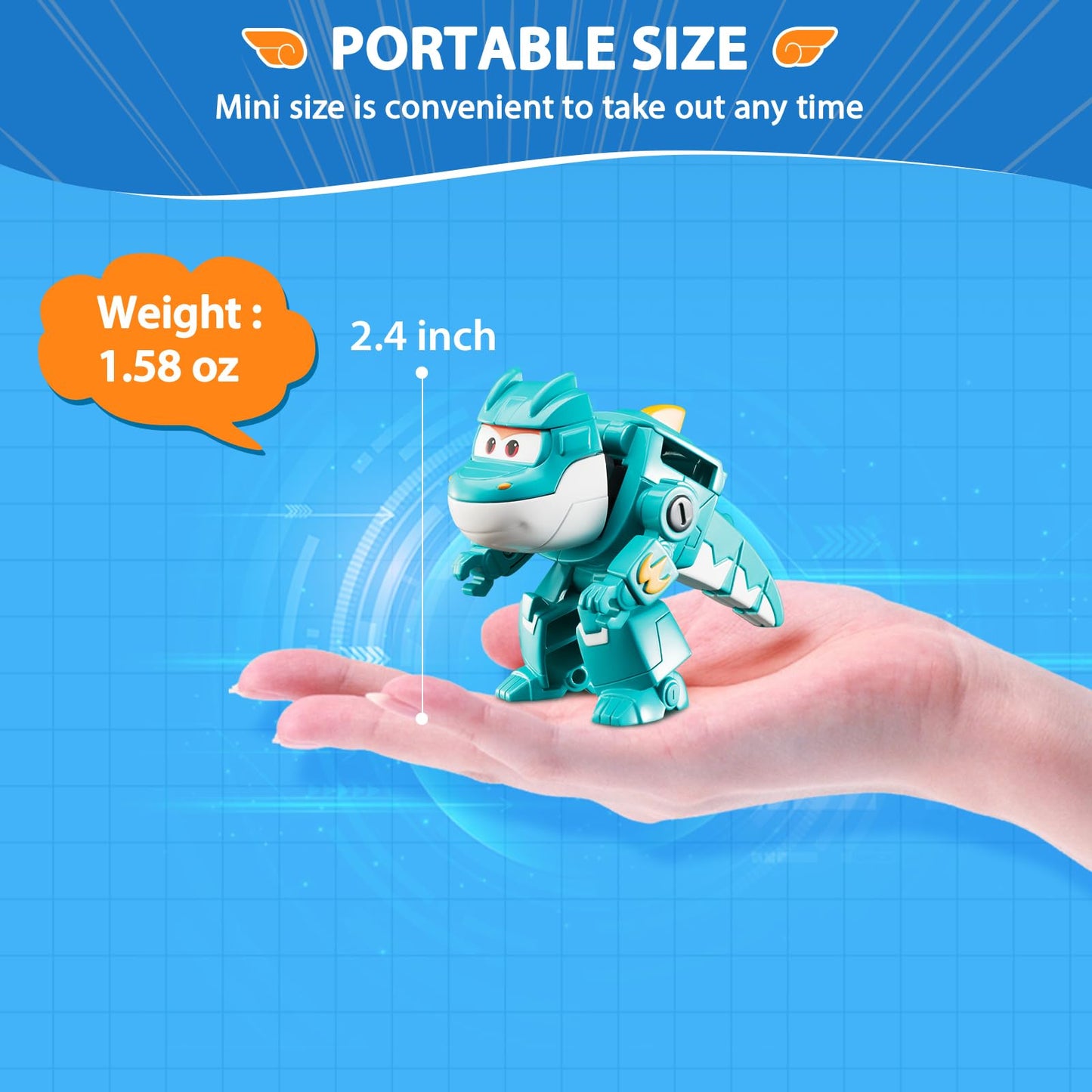 Super Wings Transformer Toys, 2 In Tino Robot Transformer Action Figures, 2-In-1 Mode Robot Transformer Toys For Boys Girls 4-6 6-8, Fun Plane Toys For Boys Toddlers Kids Age 3 4 5 6 7 8