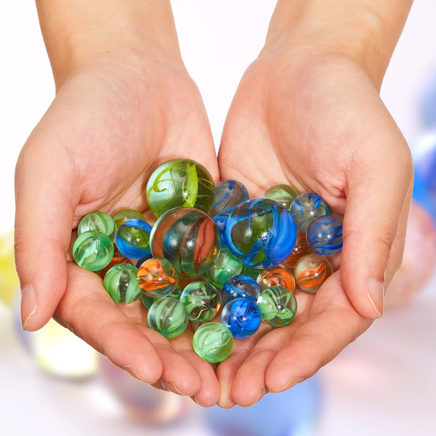 Pack Of 12 Marble Game Sets, Bag Of Marbles Glass Marble Pack Fun Shooter Marbles With Black Drawstring Storage Bag For Indoor A