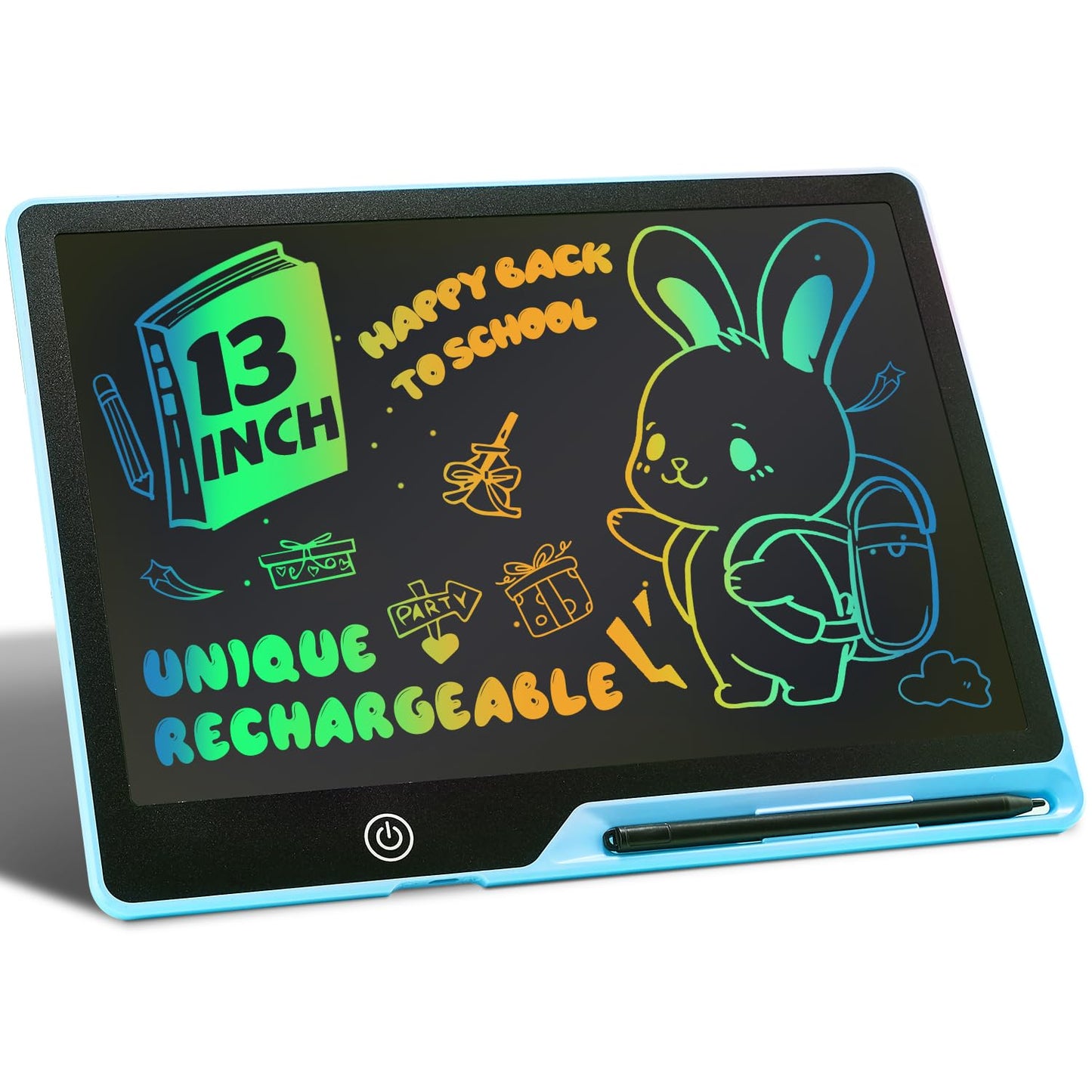13 Inch Lcd Writing Tablet For Kids, Rechargeable Doodle Board, Kid Drawing Pad Learning Toys Best Gift For Birthday Christmas 3
