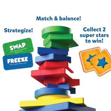 Skillmatics Board Game - Matching & Balancing Game, Small (8.27 x 8.27 x 0.39 in), Multicolor, Model SKILL325TTT, Fun for Family