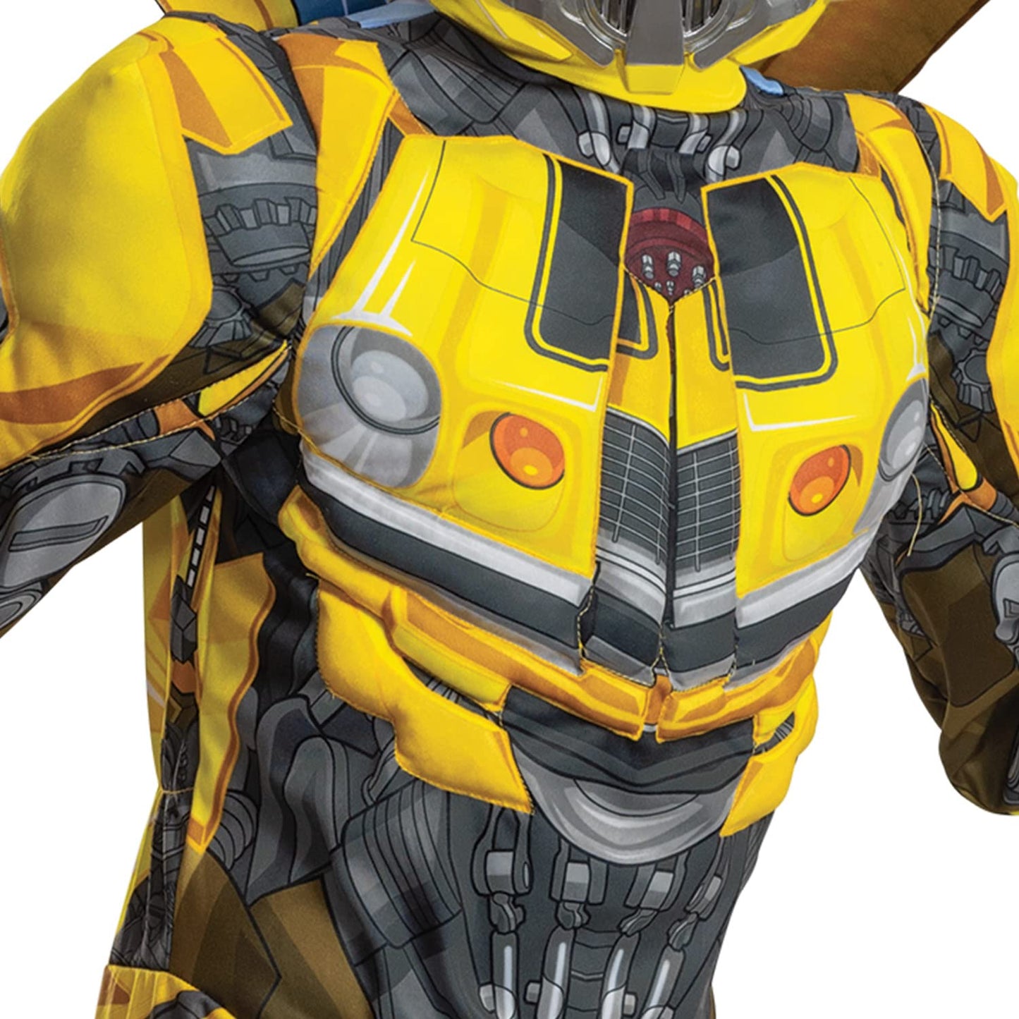 Bumblebee Costume, Muscle Transformer Costumes For Boys, Padded Character Jumpsuit, Kids Size Extra Small (3T-4T)