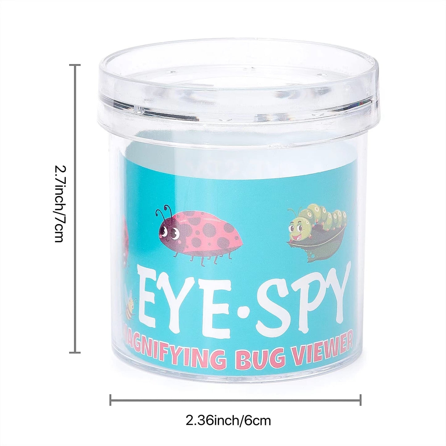 Simpless 8 Pieces Bug Viewer Critter Insect Cage Magnifying Insect Box Bug Magnifier Container Bug Catcher Cage, Science Nature
