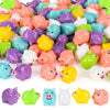 Fuyamp 120Pcs Colorful Mini Resin Pigs Tiny Pigs Miniature Ornament Pig Charms For Garden Landscape Aquarium Dollhouse Birthday