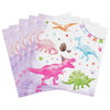Wernnsa Girl Dinosaur Party Decorations -50 Pack Dinosaur Paper Napkins Pink Dinosaur Birthday Decorations Disposable Dino Paper Napkins For Kids Baby Girl 6.5 X 6.5 Inches