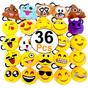 Ohill 36 Pack Party Favor Plush Keychains Mini Pillows Key Ring For Birthday Event Party Favors Supplies