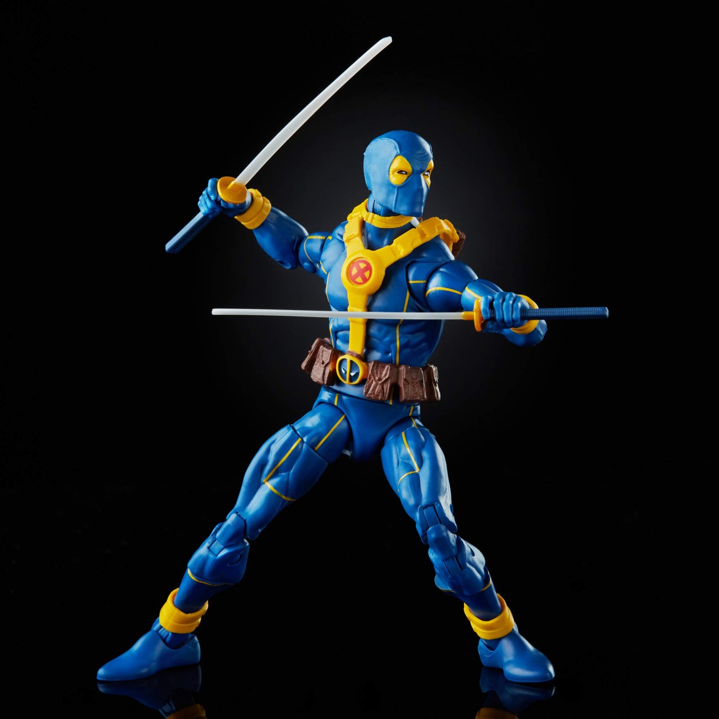 Marvel Hasbro Legends Series Deadpool Collection 6-Inch Deadpool Action Figure Toy Premium Design And 4 Accessories, Blue