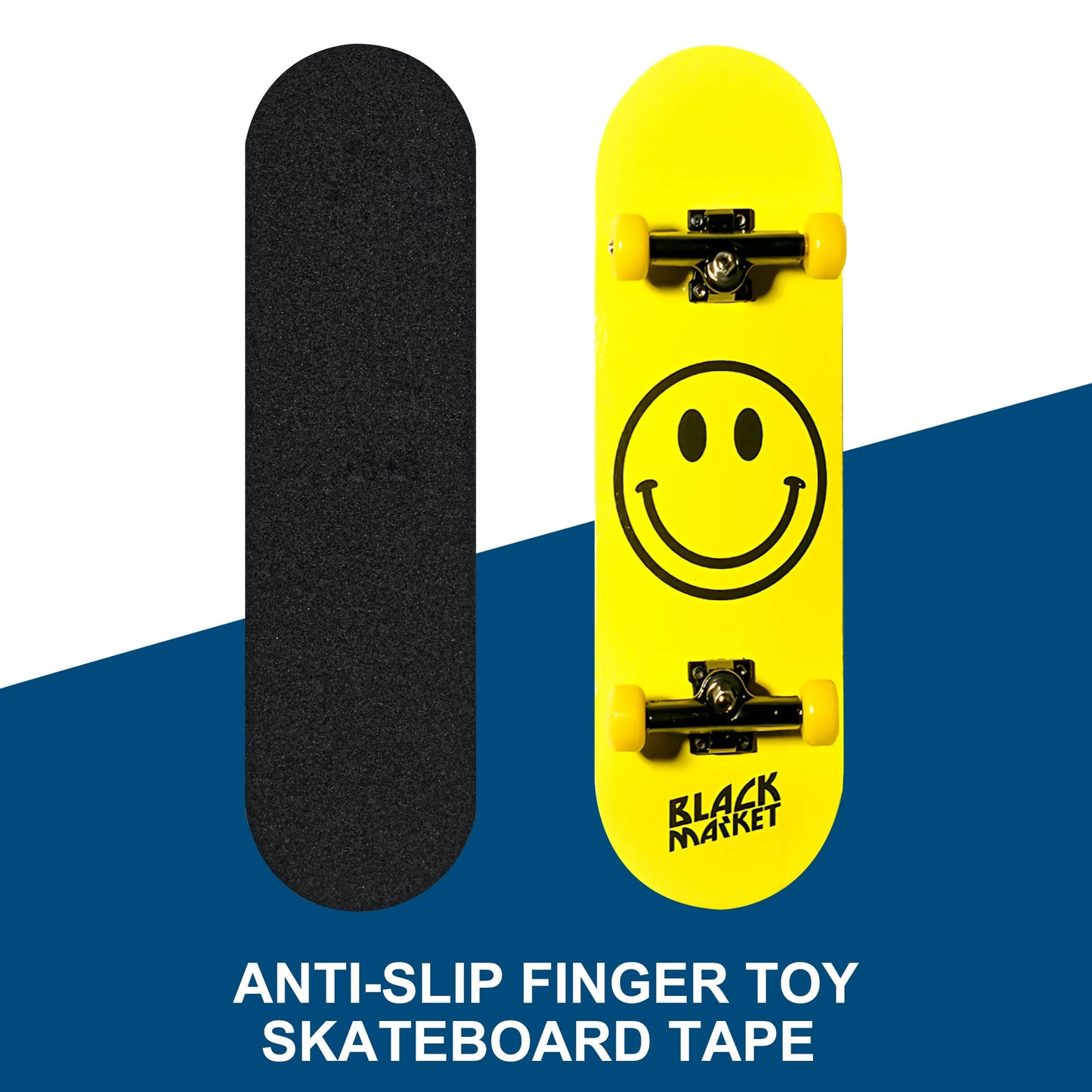 Haisalin 20Pcs Fingerboard Grip Tape, Precut Fingerboard Foam Grip Tape,Foam Grip Tape For Fingerboards, Precut & One Step Insta