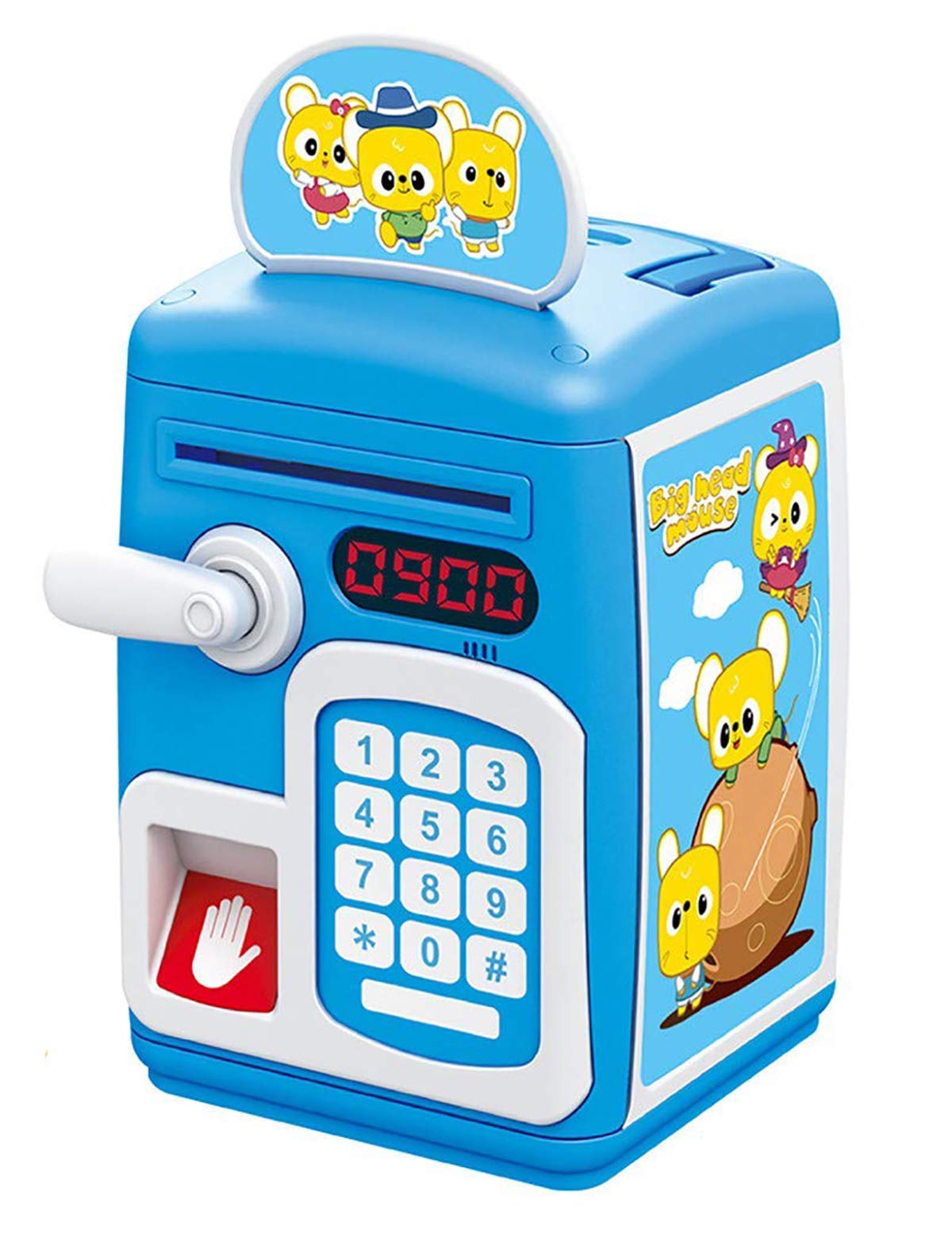 Magicwand Abs Plastic Face Recognition Musical Money Safe Kids Piggy Savings Bank2 Yrs & UpPack Of 1Blue & White