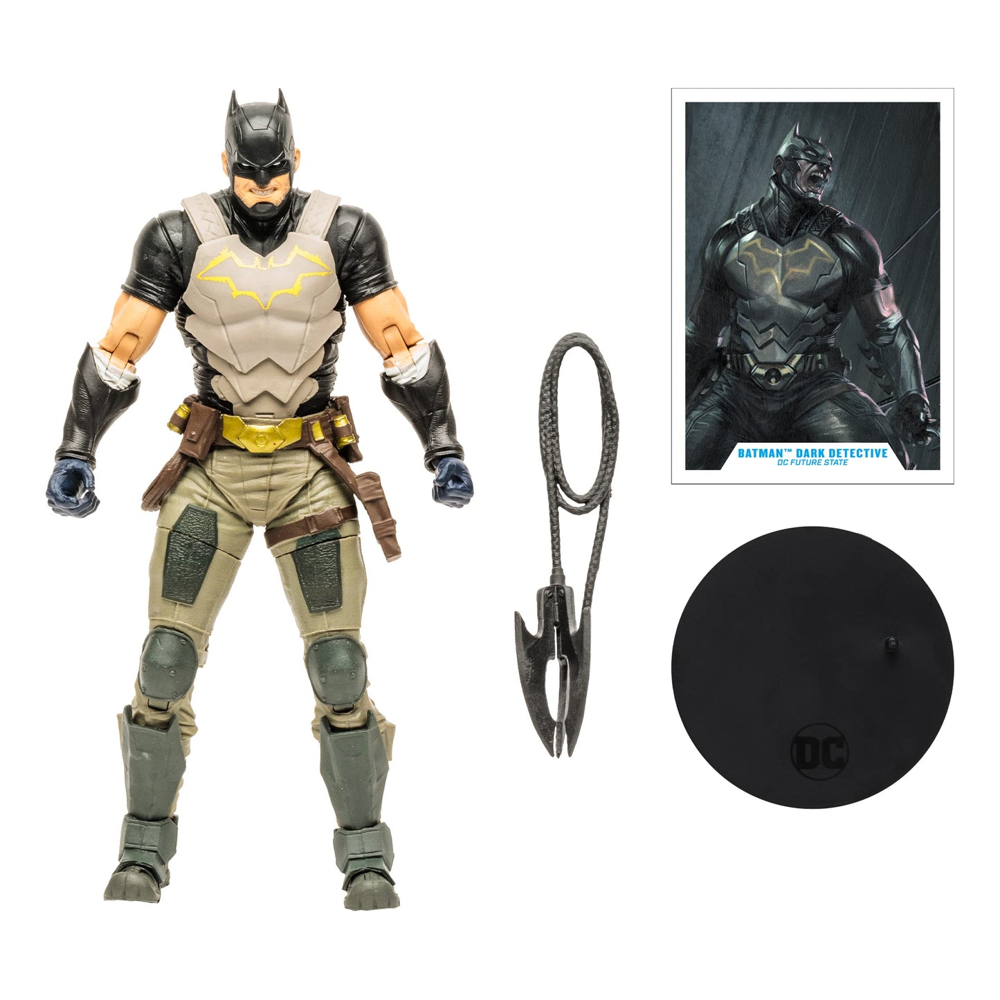 Mcfarlane Bandai Dc Multiverse Action Figure - Future State - Dark Detective (Gold Label) Multicolour Tm15354