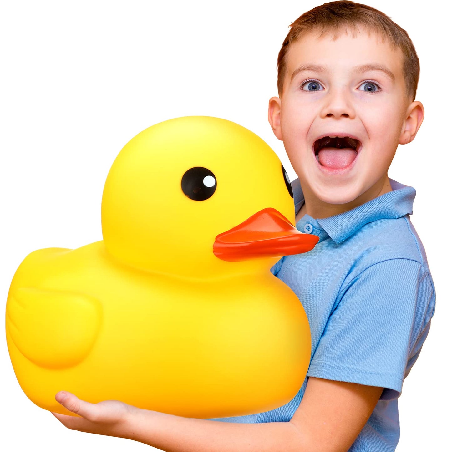 Leitee Jumbo Giant Duck - Large Rubber Duck, 13 Inch, Yellow, Gender Reveal Party, Bath Toy For Baby Shower & Birthday Party Favors