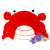 Microwavable Cute Crab Plush Heating Pad, Lavender-Scented Cozy Warm Stuffed Animal For Cramps & Pain Relief, Heated Plush Toy F