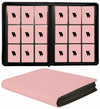 enhanced 9-Pocket Zippered Trading Card Binder 540 Pockets Double-Sided Side-Loading Card Organizer Album PU Leather Card Holder Protector for MTG TCG Sports Cards Pink