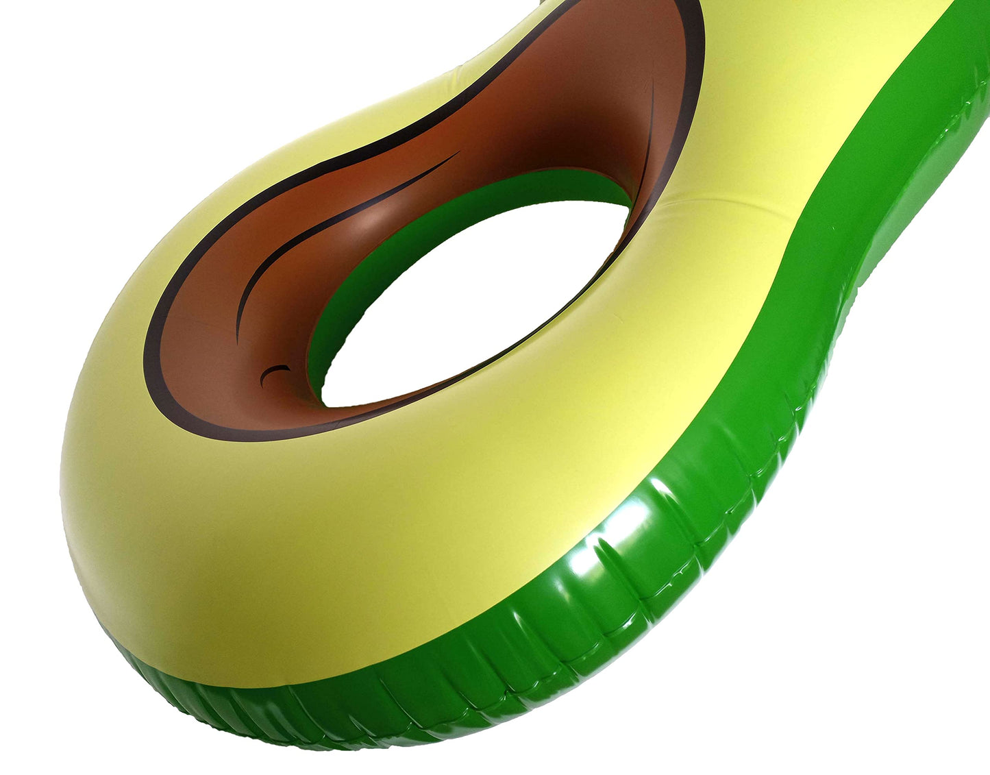 Inflatable Pool Floats - Avocado Pool Raft, Peach Pool Float, Gold Glitter Pool Float (Avocado)