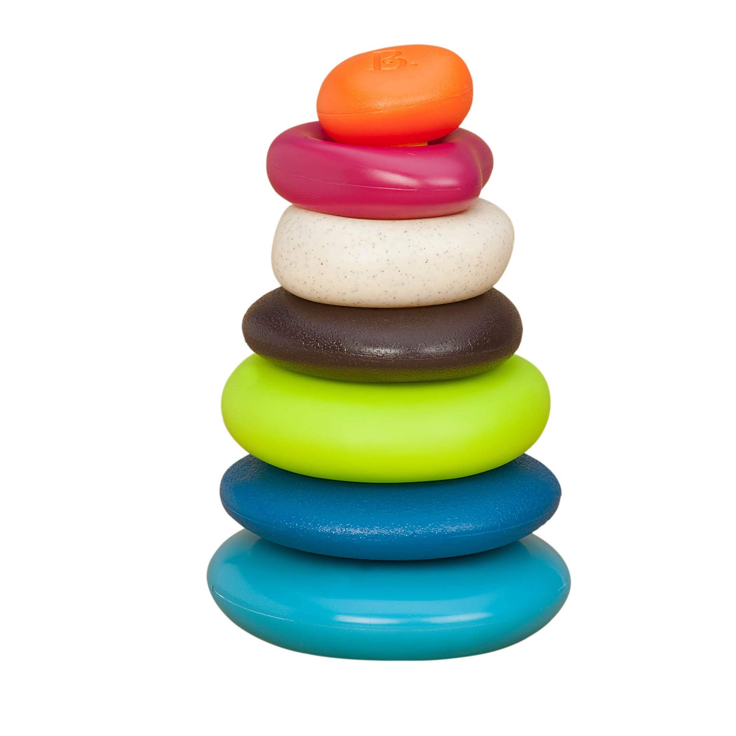B. Toys- B. Baby – Stacking Rings – Baby Textured Ring Stacker For Babies – Baby Toys 100% Non-Toxic – Early Development Toys