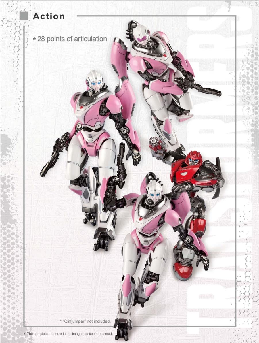 Parkho Arcee Figure Model Kit - Cybertron Easy To Assemble 3D Articulated Action Pre Painted Collectible Series Toys Hobby 08128