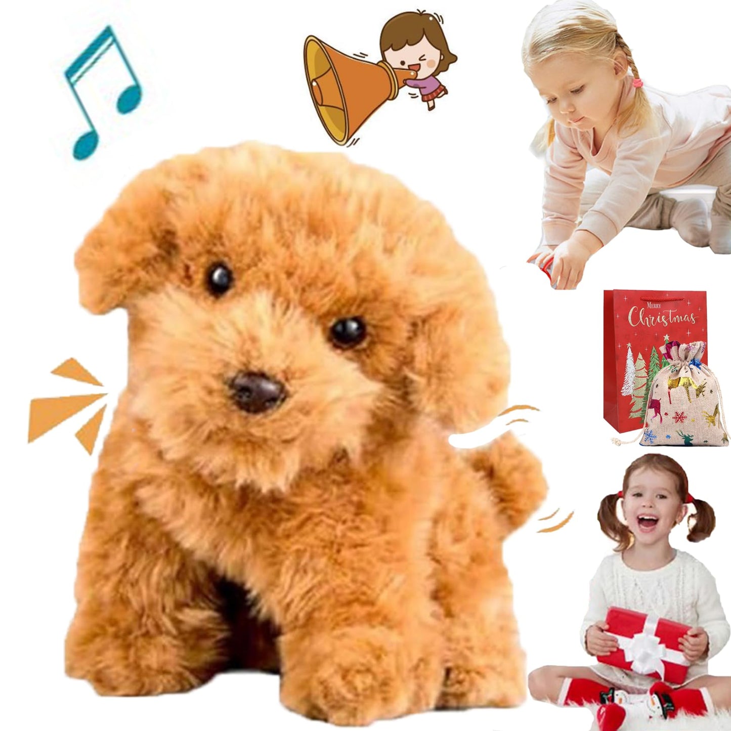 Lunafex Robot Dog, Nicoo - My Realistic Robot Puppy, Nico My Realistic Robot Puppy, Electronic Interactive Stuffed Puppy Dog - W