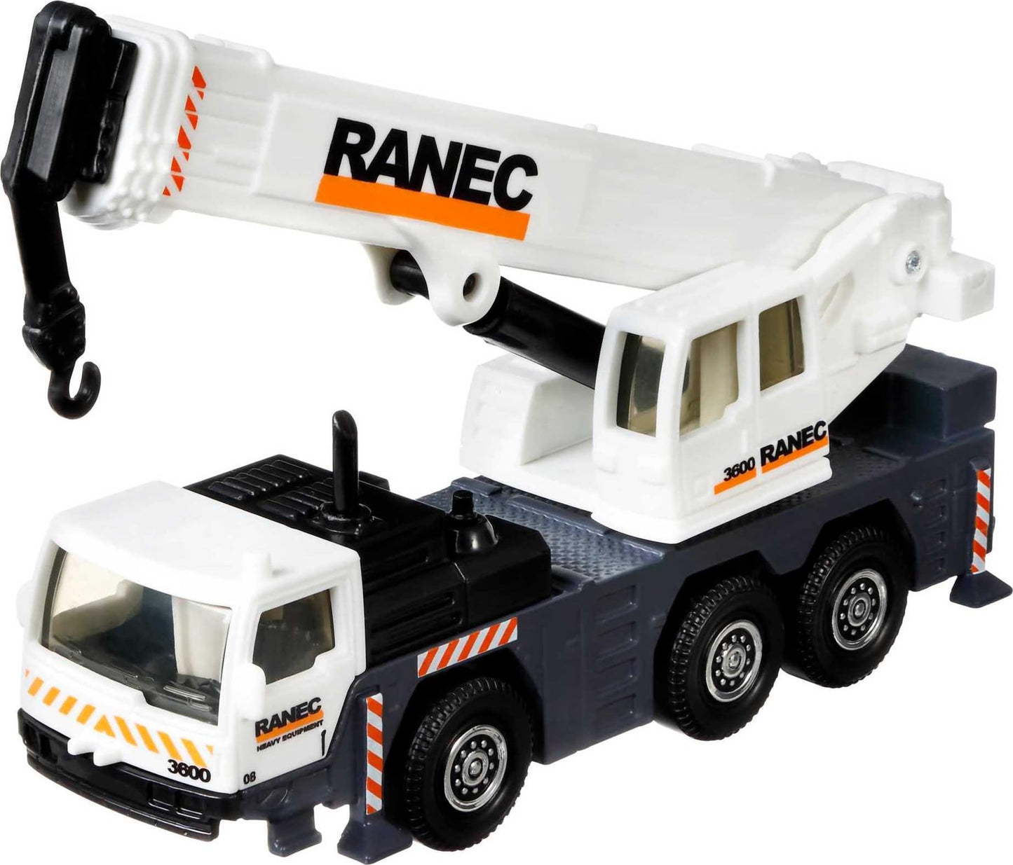 Matchbox Working Rigs 4-Pack Toy Construction Trucks, Plastic, Multi, Model HCC07, Moving Parts, Styles May Vary
